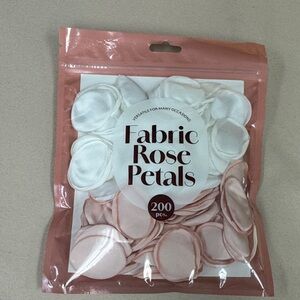Fabric Rose Petals - White & Blush Pink (200 pcs)